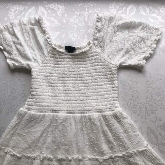 Art Class White Flare Dress Girls Size S(6-6X) Short Sleeves Elastic Knee/High - Picture 14 of 16